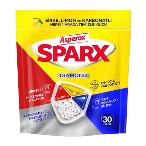 Asperox Sparx Bulaşık Makinesi Tableti 30'li Paket