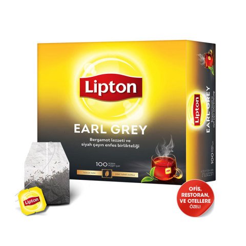 Lipton Bardak Poşet Çay Earl Grey 100'lü