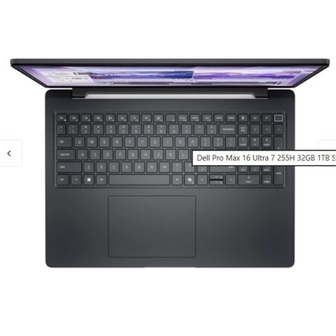 DELL PROMAX 16 NBW MC16250_2 U7-255H 32GB(2X16GB) 1TB SSD 6GB RTX PRO500 BLACKWELL W11P 3 YIL YERİNDE GARANTİ