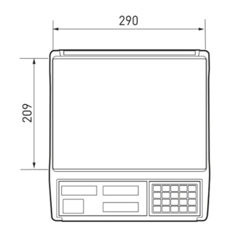 CAS ER JR 15KG LCD EKRAN BOYUNSUZ FİYAT HESAPLAMALI TERAZİ
