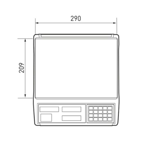 CAS ER JR 30KG LCD EKRAN BOYUNSUZ FİYAT HESAPLAMALI TERAZİ