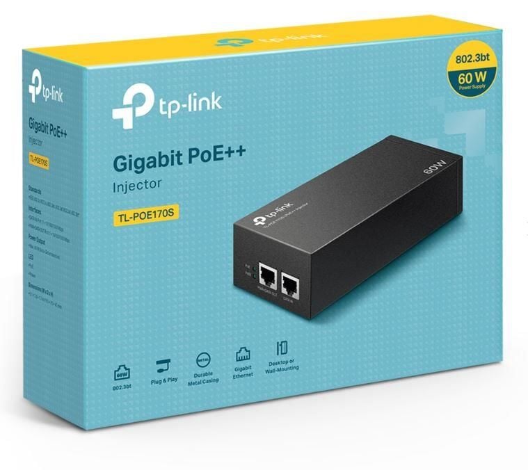 TP-LINK TL-POE170S POE+ INJECTOR ADAPTOR