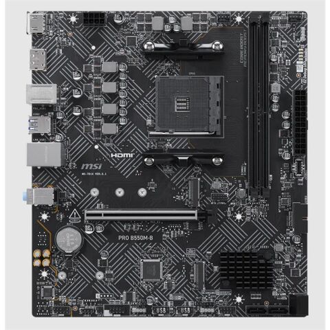MSI PRO B550M-B DDR4 4600MHZ 1XHDMI 2XM.2 MATX AM4 (AMD AM4 5000/5000G/4000G/3000/3000G SERİLERİ İLE UYUMLU)
