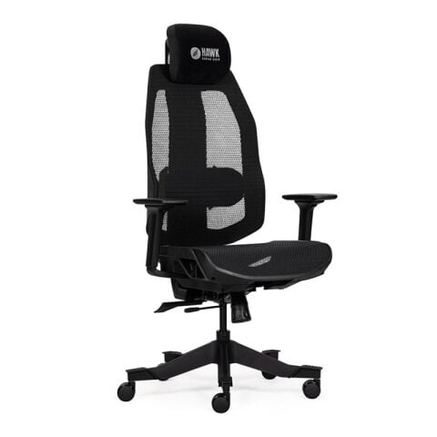 HAWK GAMING CHAIR NOVA FİLELİ SİYAH OYUNCU KOLTUĞU