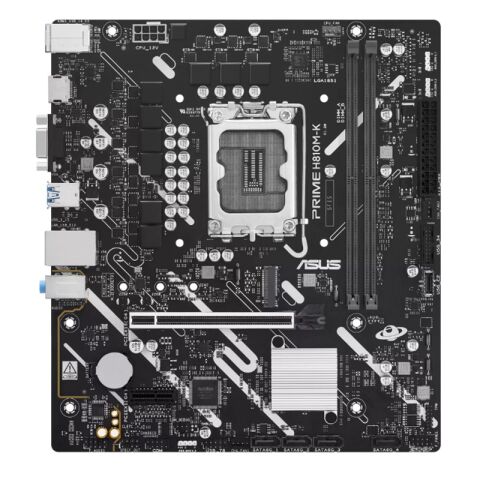 ASUS PRIME H810M-K DDR5 6400MT/S 1XVGA 1XHDMI 1XM.2 1851P MATX (INTEL ULTRA PROCESSORS SERIES 2)