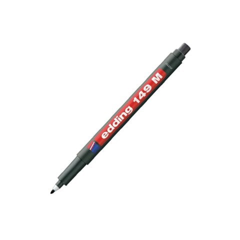 Edding 149M Asetat Kalemi Siyah - Silgili