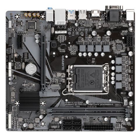 GIGABYTE H610M-H V2 DDR4 3200MHZ 1XVGA 1XHDMI 1XM.2 USB 3.2 MATX 1700P (13. VE 12.NESİL İŞLEMCİ UYUM