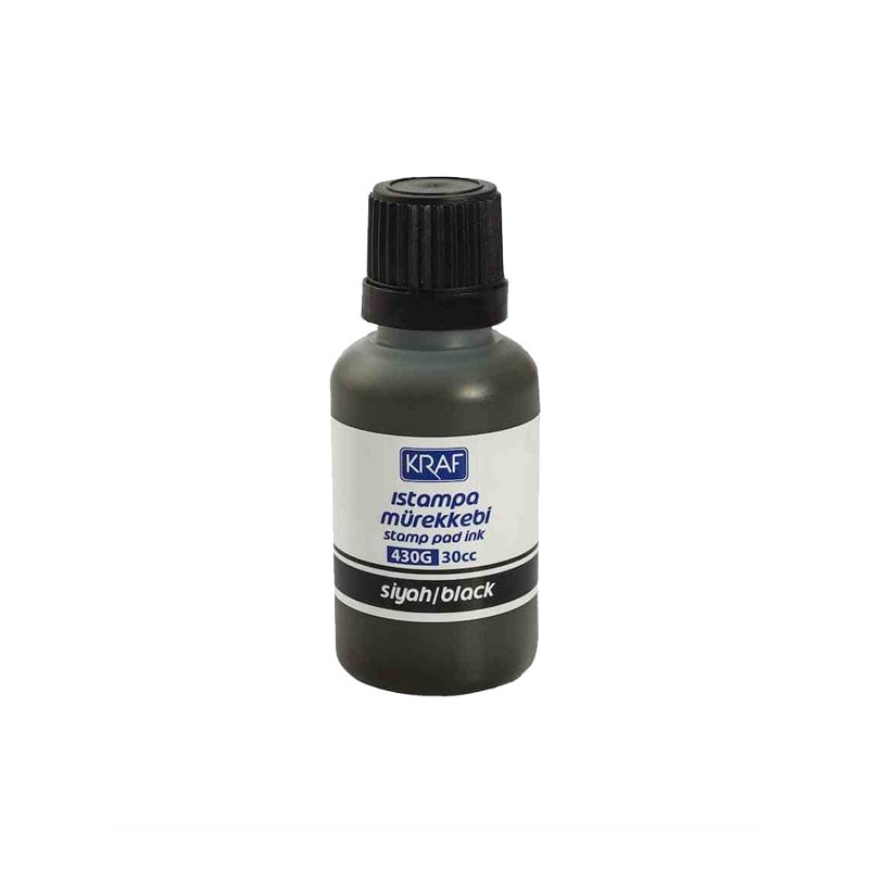 Kraf 430G Kaşe / Istampa Mürekkebi 30 Cc Siyah