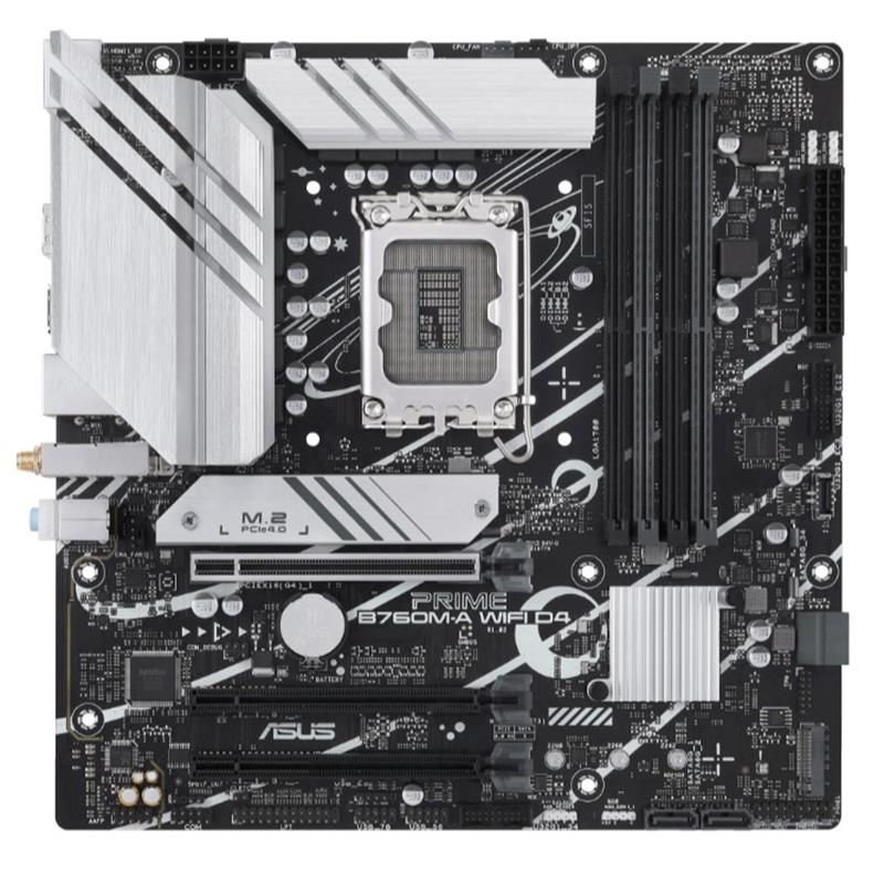 ASUS PRIME B760M-A WIFI D4 DDR4 5333MHZ 2XHDMI 1XDP 2XM.2 USB 3.2 MATX 1700P (13. VE 12.NESİL İŞLEMCİ UYUMLU)