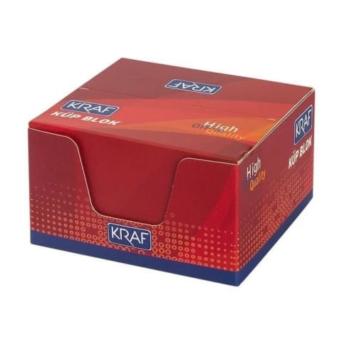 Kraf 115G Küp Blok Beyaz 8X8 Cm