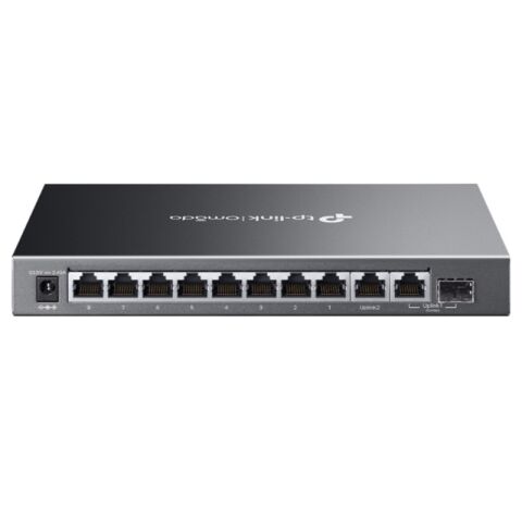 TP-LINK OMADA ES210GMP 10 PORT GIGABIT + 8-PORT POE+ YÖNETİLEBİLİR 123W POE METAL KASA SWITCH