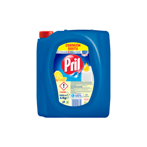 Pril Sıvı Bulaşık Deterjanı Limon 4 Kg