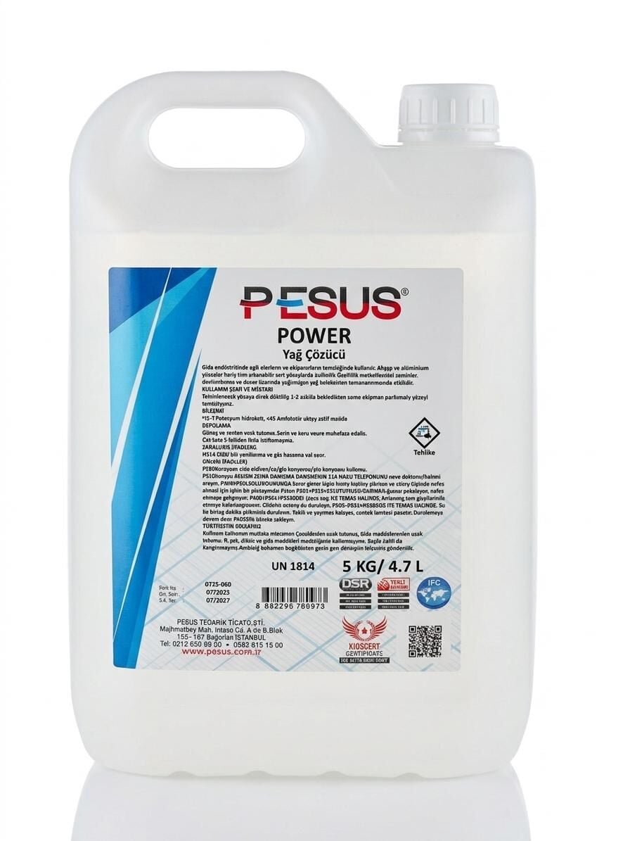 Pesus Power - Ağır Kir ve Yağ Çözücü 5 Kg