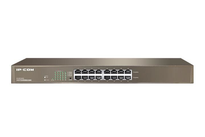IP-COM G1016G 16 PORT 10/100/1000 RACKMOUNT SWITCH