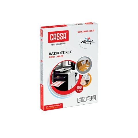 Cassa CA-1208 105x70 Mm Laser Etiket 100'lü Paket
