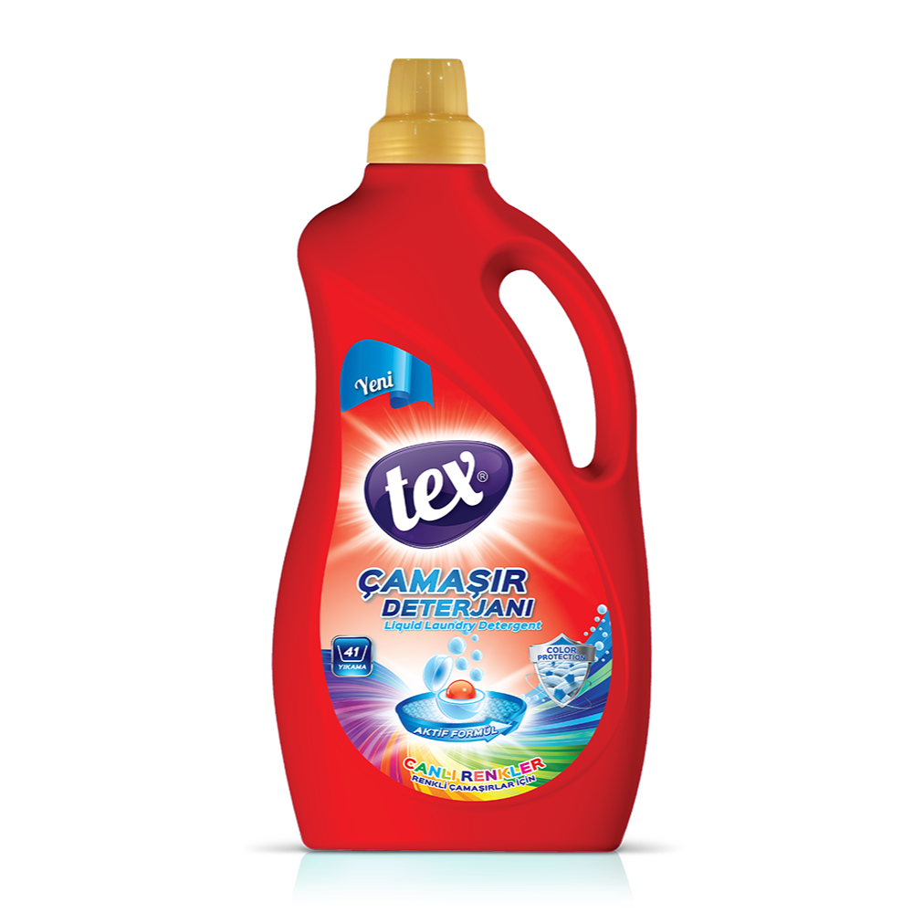 Tex Sıvı Çamaşır Deterjanı Canlı Renkler 2,5 Kg