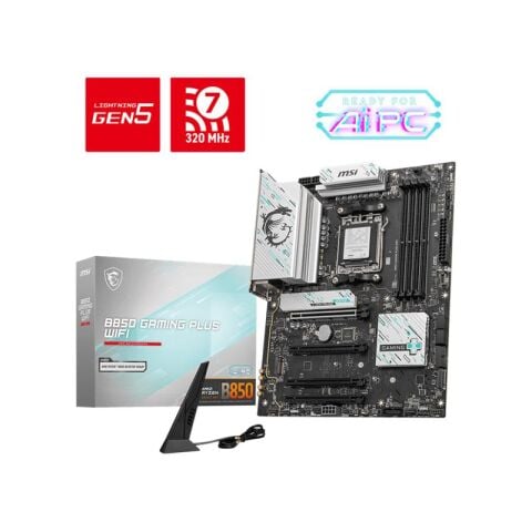 MSI B850 GAMING PLUS WIFI DDR5 8200MT/S 1XDP 3XM.2 ATX AM5 (AMD AM5 9000/ 8000/ 7000 SERİ İŞLEMCİ UYUMLU)