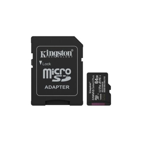 64 GB KINGSTON CANVAS SELECT PLUS MICRO SD CARD CL10 SDCS3/64GB