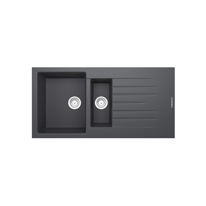 LX-1000 NİL Damlalıklı Granit Antrasit Eviye