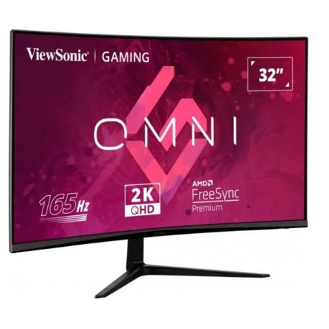 32 VIEWSONIC VX3218C-2K GAMING 1MS 180HZ 2XHDMI 1XDP QHD 2560X1440 HOPARLOR CERCEVESIZ CURVED VESA SİYAH