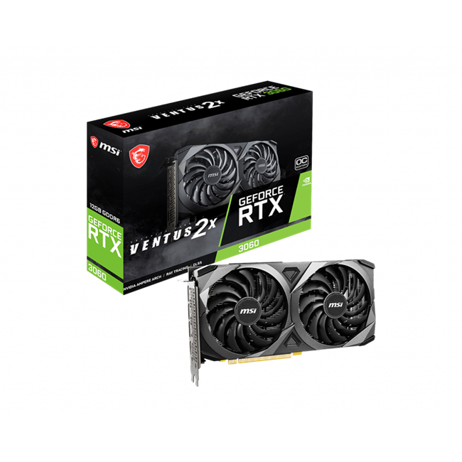 MSI GEFORCE RTX3060 VENTUS 2X 12G OC DDR6 192B 1XHDMI 3XDP