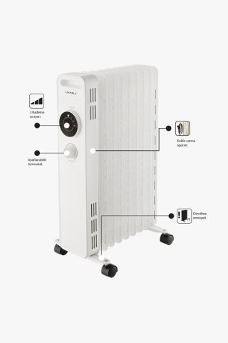LUX-1225 9 DİLİM BEYAZ RADYATÖR