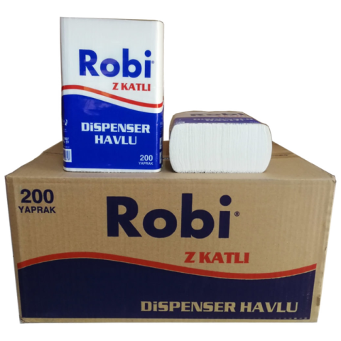Robi Z Katlı Dispenser Havlu 200'lü 12 Paket