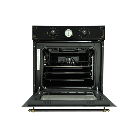 B66-SF3 AT Rustik Siyah Cam  Ankastre Fırın