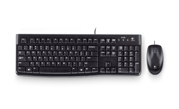 LOGITECH MK120 Q USB KABLOLU SIYAH SET 920-002560