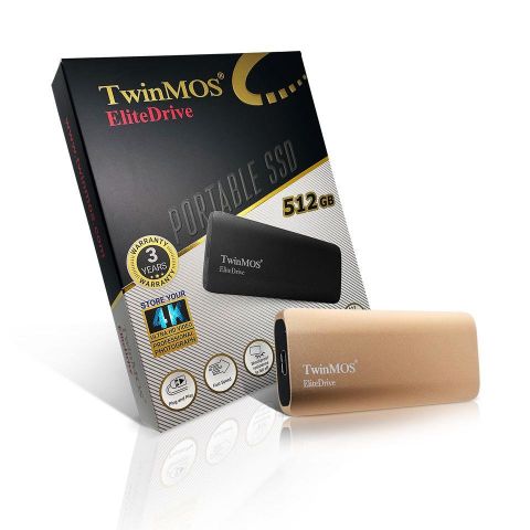 512 GB TWINMOS EXT SSD USB3.2/TYPEC PSSDFGBMED32-G GOLD
