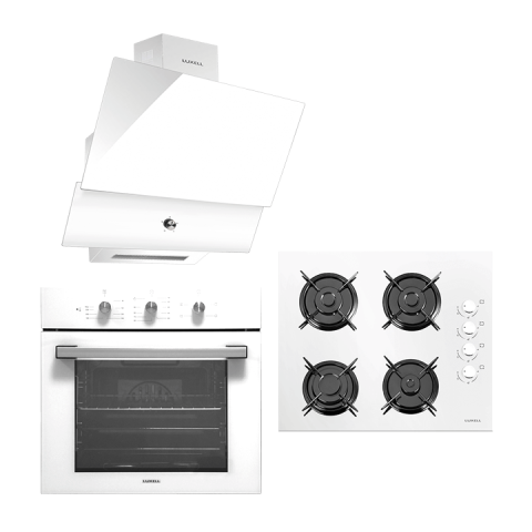 Beyaz Kristal Ankastre Set