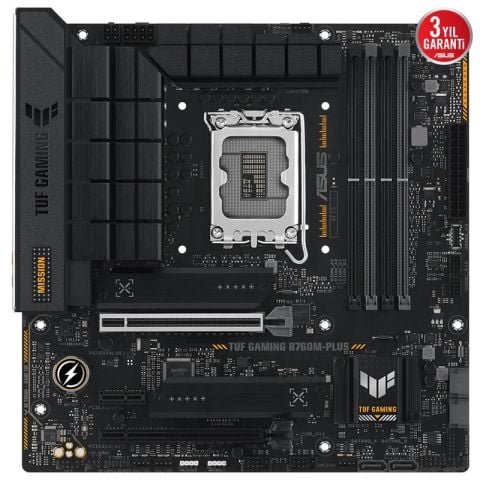 ASUS TUF GAMING B760M-PLUS DDR5 7200MHZ 1XHDMI 1XDP 2XM.2 MATX (13. VE 12.NESİL İŞLEMCİ UYUMLU)