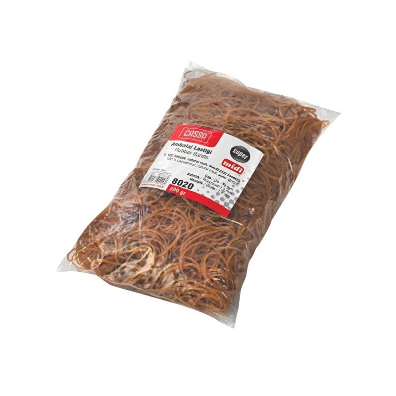 Cassa 8020 Ambalaj Lastiği %100 Kauçuk 500 Gr