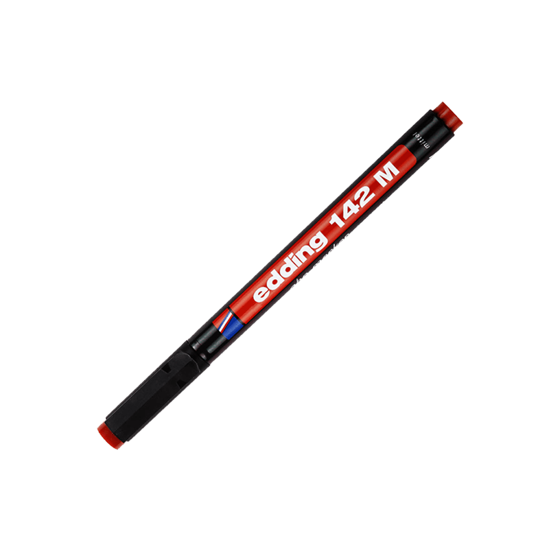 Edding 142M Asetat Kalemi Kırmızı