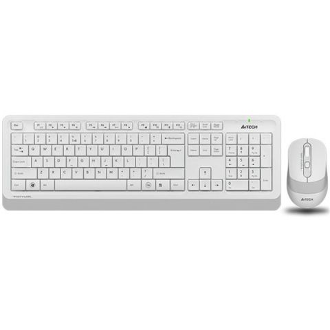 A4 TECH FG1010 BEYAZ Q MM 2.4G KABLOSUZ KLAVYE MOUSE SET