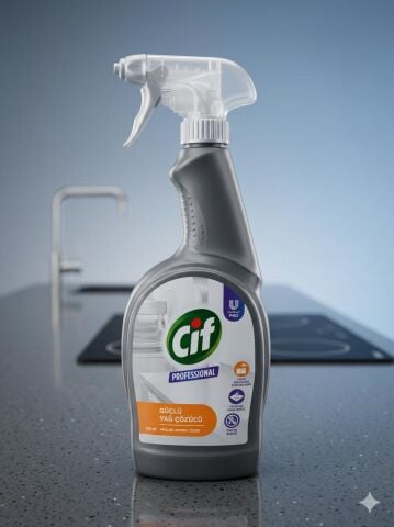 Cif Professıonal Güçlü Yağ Çözücü Sprey 750 Ml