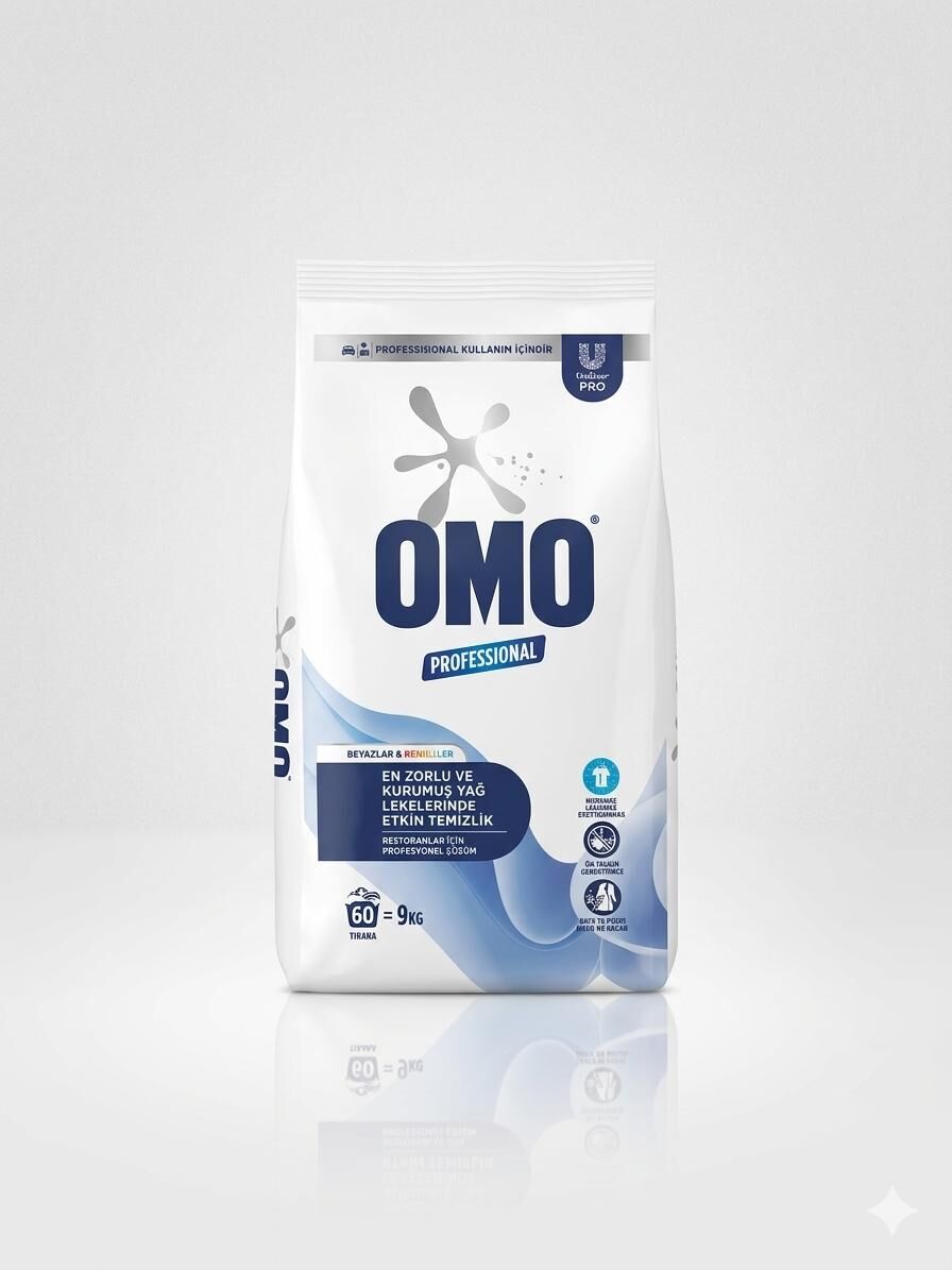Omo Professıonal Toz Çamaşır Deterjanı 9 Kg - Restoranlar İçin