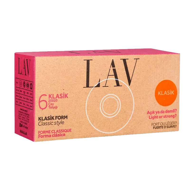 Lav LV-20020 Klasik Çay Tabağı 6'lı Paket
