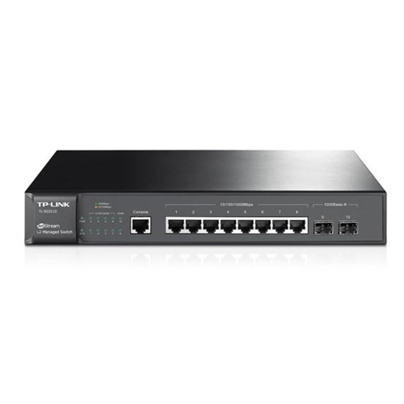 TP-LINK OMADA TL-SG3210 8 PORT GIGABIT L2+ 2 SFP SLOTS YÖNETİLEBİLİR RACKMOUNT SWITCH