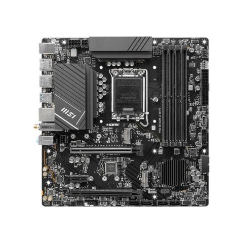 MSI PRO B760M-A WIFI DDR5 6800MHZ 2XHDMI 2XDP 2XM.2 USB 3.2 MATX 1700P (13. VE 12.NESİL İŞLEMCİ UYUMLU)