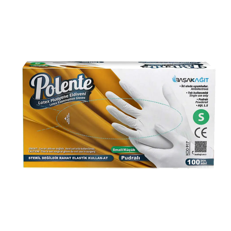 Polente Muayene Eldiveni Pudralı Small 100'lü Paket