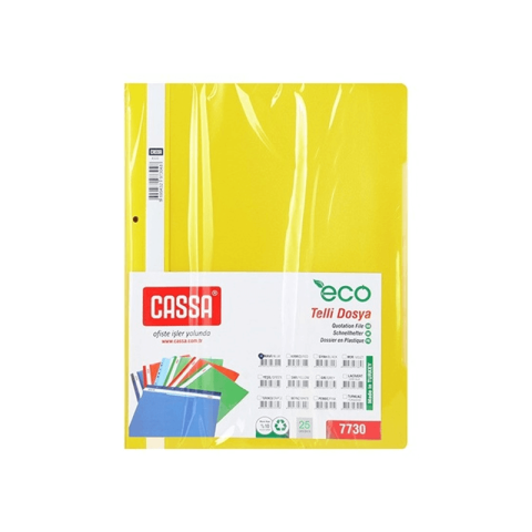 Cassa 7730 Eco Sarı Telli Dosya 50'li