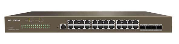 IP-COM G5328P-24-410W 24 PORT GIGABIT+ 4XGB SFP UPLINK L3 YONETILEBILIR 470W POE RACKMOUNT SWITCH