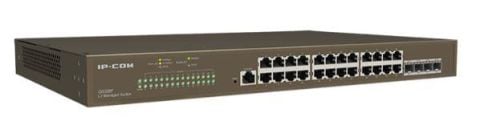 IP-COM G5328P-24-410W 24 PORT GIGABIT+ 4XGB SFP UPLINK L3 YONETILEBILIR 470W POE RACKMOUNT SWITCH