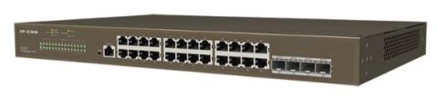 IP-COM G5328P-24-410W 24 PORT GIGABIT+ 4XGB SFP UPLINK L3 YONETILEBILIR 470W POE RACKMOUNT SWITCH