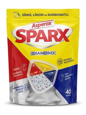 Asperox Sparx Bulaşık Makinesi Tableti 40'lı Paket