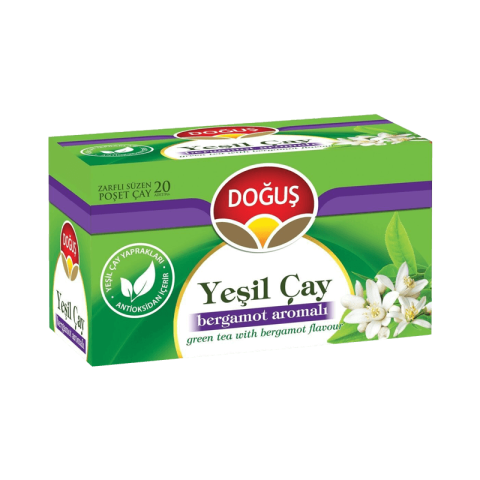 Doğuş Bitki Çayı Bergamotlu Yeşil Çay 20'li Paket