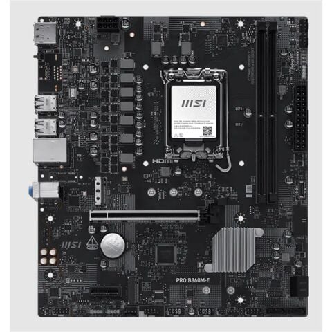 MSI PRO B860M-E DDR5 9066MHZ 1XHDMI 1XDP 2XM.2 USB MATX 1851P(INTEL ULTRA PROCESSORS SERIES 2)