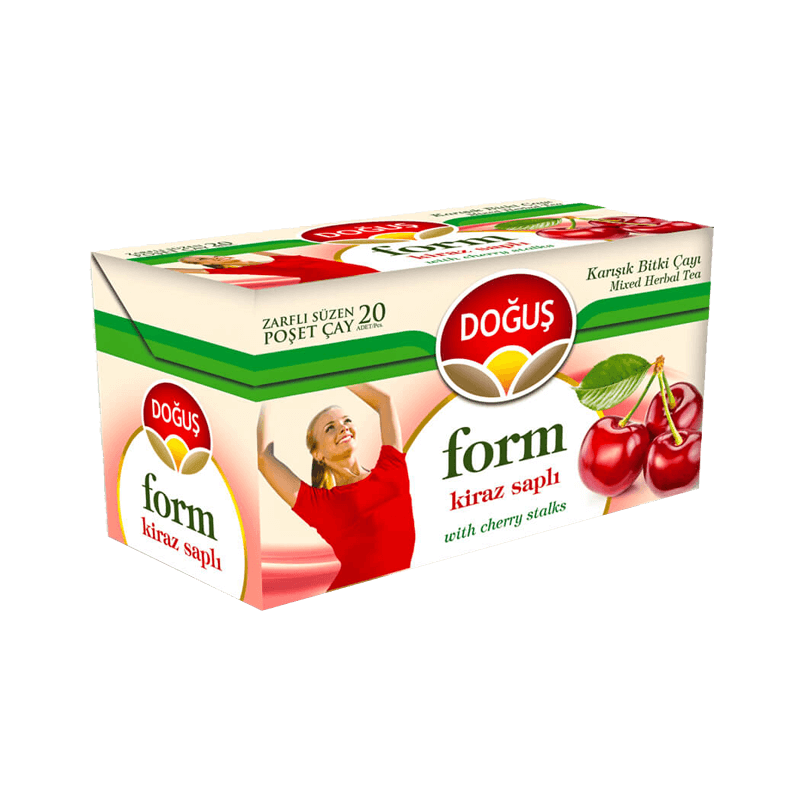 Doğuş Form Meyve Çayı Kiraz Saplı 20'li Paket