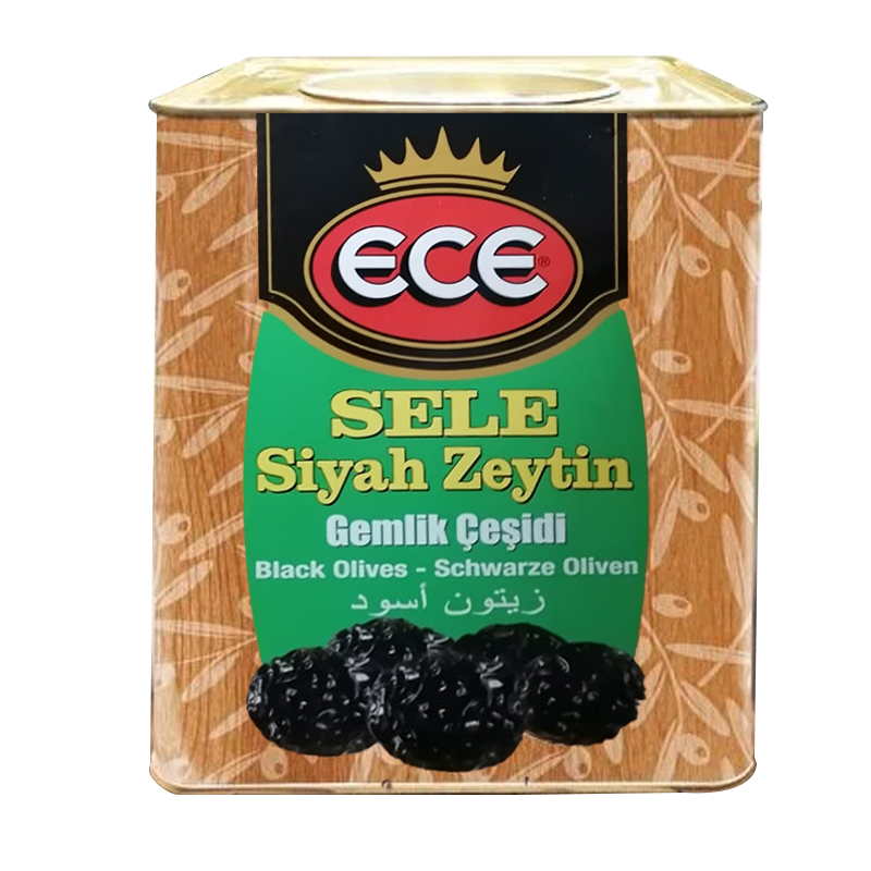 Ece Teneke Siyah Zeytin 10 Kg(261-290 kalibre)